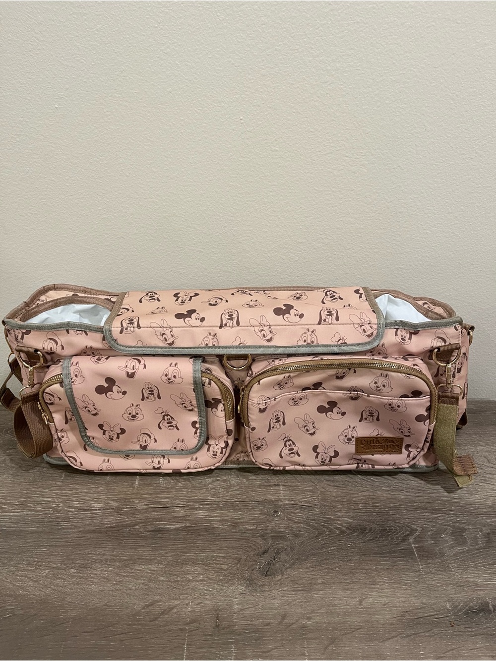 Cute Zo Designs "Mouse & Friends" Double Stroller Caddy / Organizer